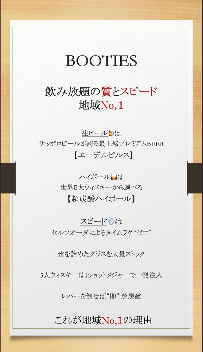 忘年会メニュー